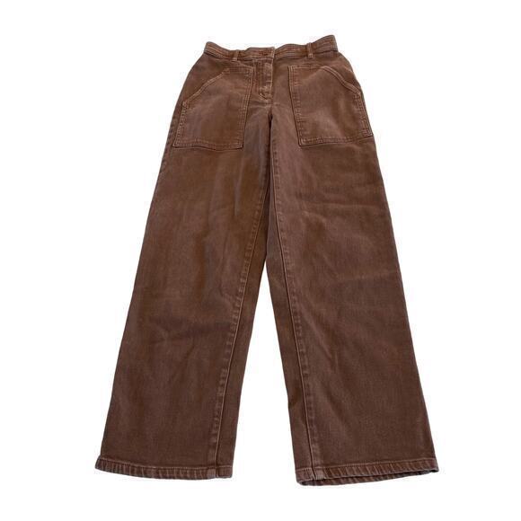 Aritzia Wilfred Free Modern Utility Pant Brown size 4 - Picture 4 of 11